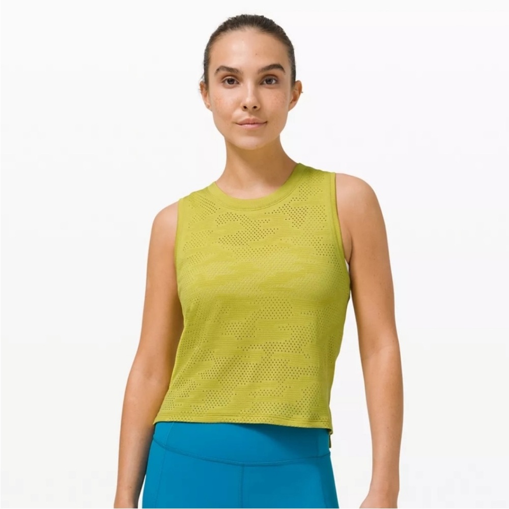 Lululemon Train to Be Tank Top Camo